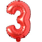 Foil Number Balloon (1FT) Red B