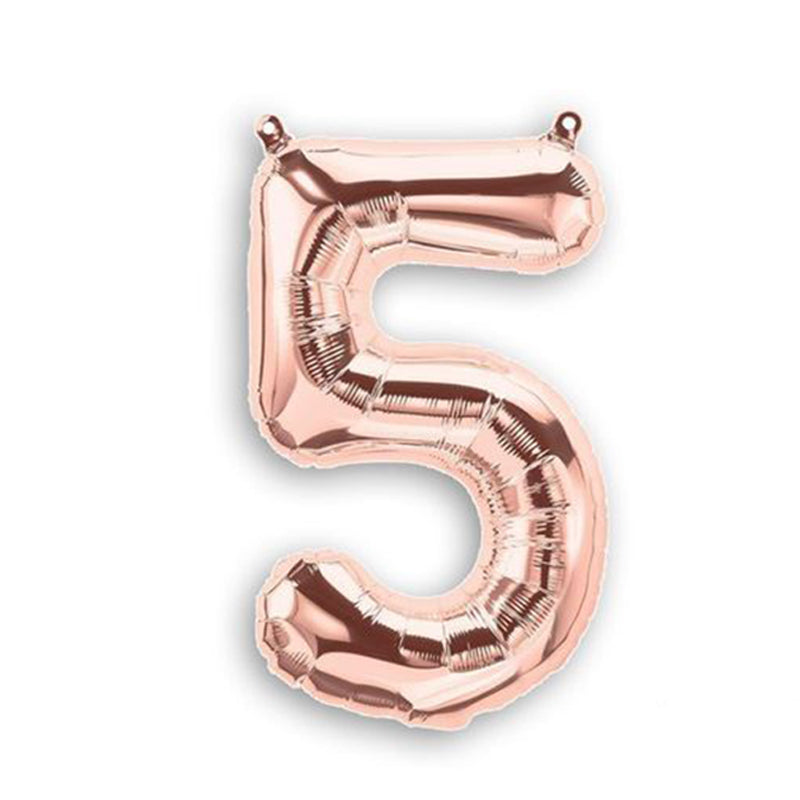 Foil Number Balloon (2FT) Rose Gold