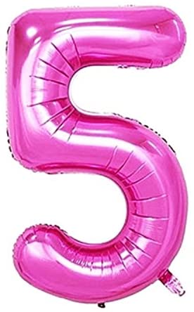 Foil Number Balloon (1FT) Pink