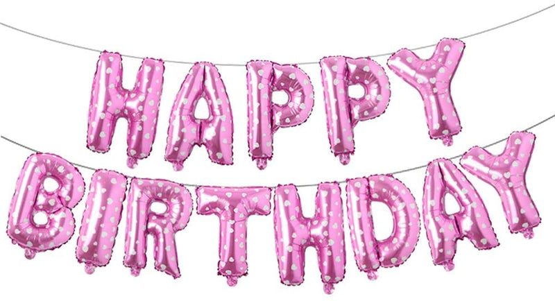 Foil Balloons Happy Birthday Letter Set