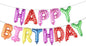 Foil Balloons Happy Birthday Letter Set