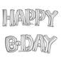 Foil Balloons Happy Birthday Block Phrase Letter Set