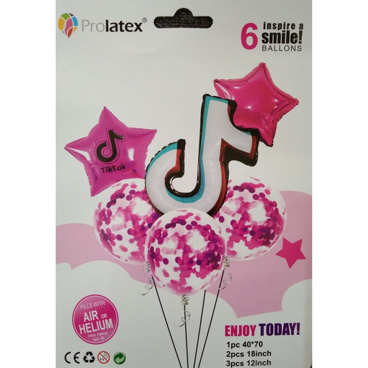 Foil Balloons Set Birthday (6in1) TikTok