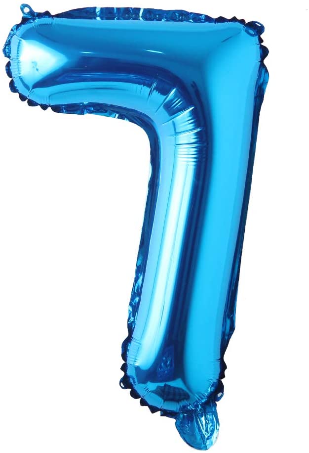 Foil Number Balloon (1FT) Blue