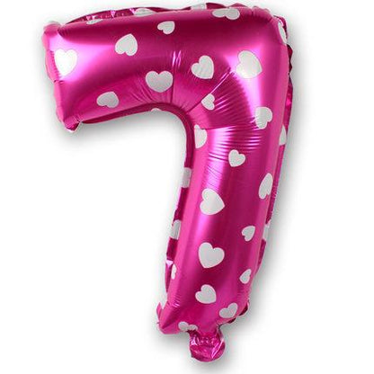 Foil Number Balloon (2FT) Pink Heart