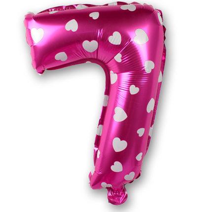 Foil Number Balloon (2FT) Pink Heart