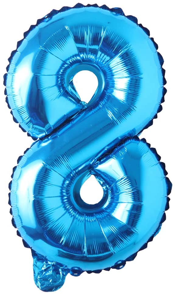 Foil Number Balloon (1FT) Blue