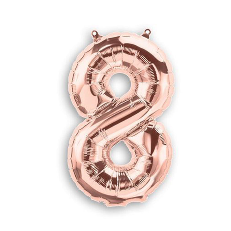 Foil Number Balloon (2FT) Rose Gold