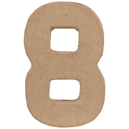 Paper Mache Craft 6'' (Number)