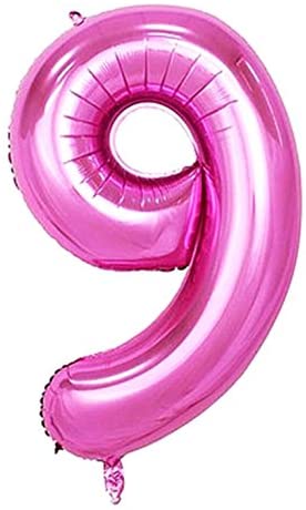 Foil Number Balloon (1FT) Pink