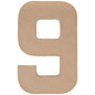 Paper Mache Craft 8'' (Number)