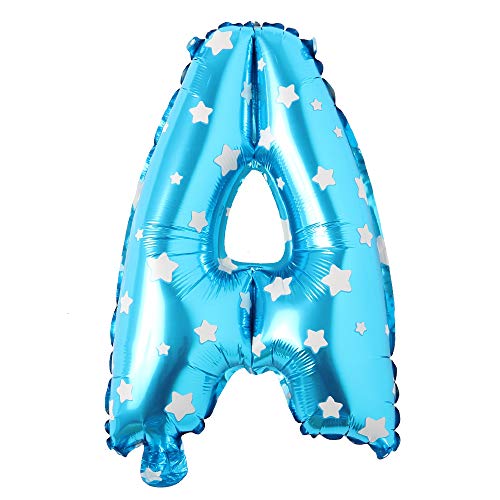 Foil Letter Balloon (1FT) Blue Star & Plain