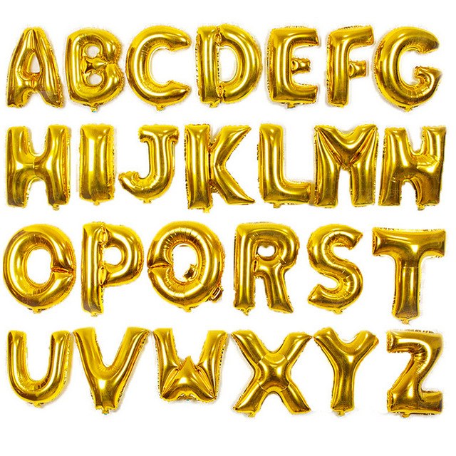 Foil Letter Balloon Gold