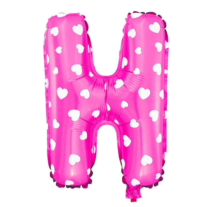 Foil Letter Balloon (1FT) Pink Heart