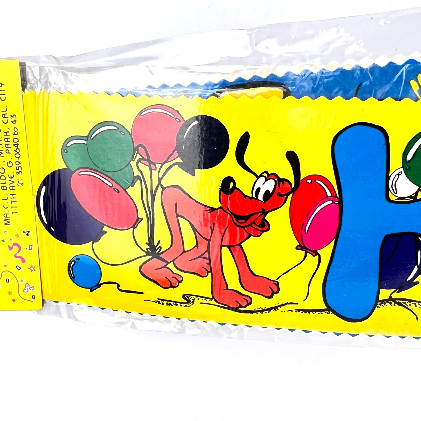 Banner Happy Birthday Pluto Design (Small 2pcs)