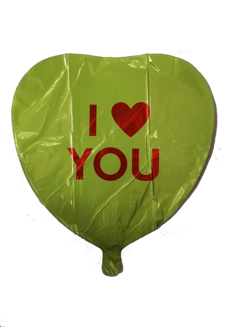 Foil Balloon I Love You Heart Design