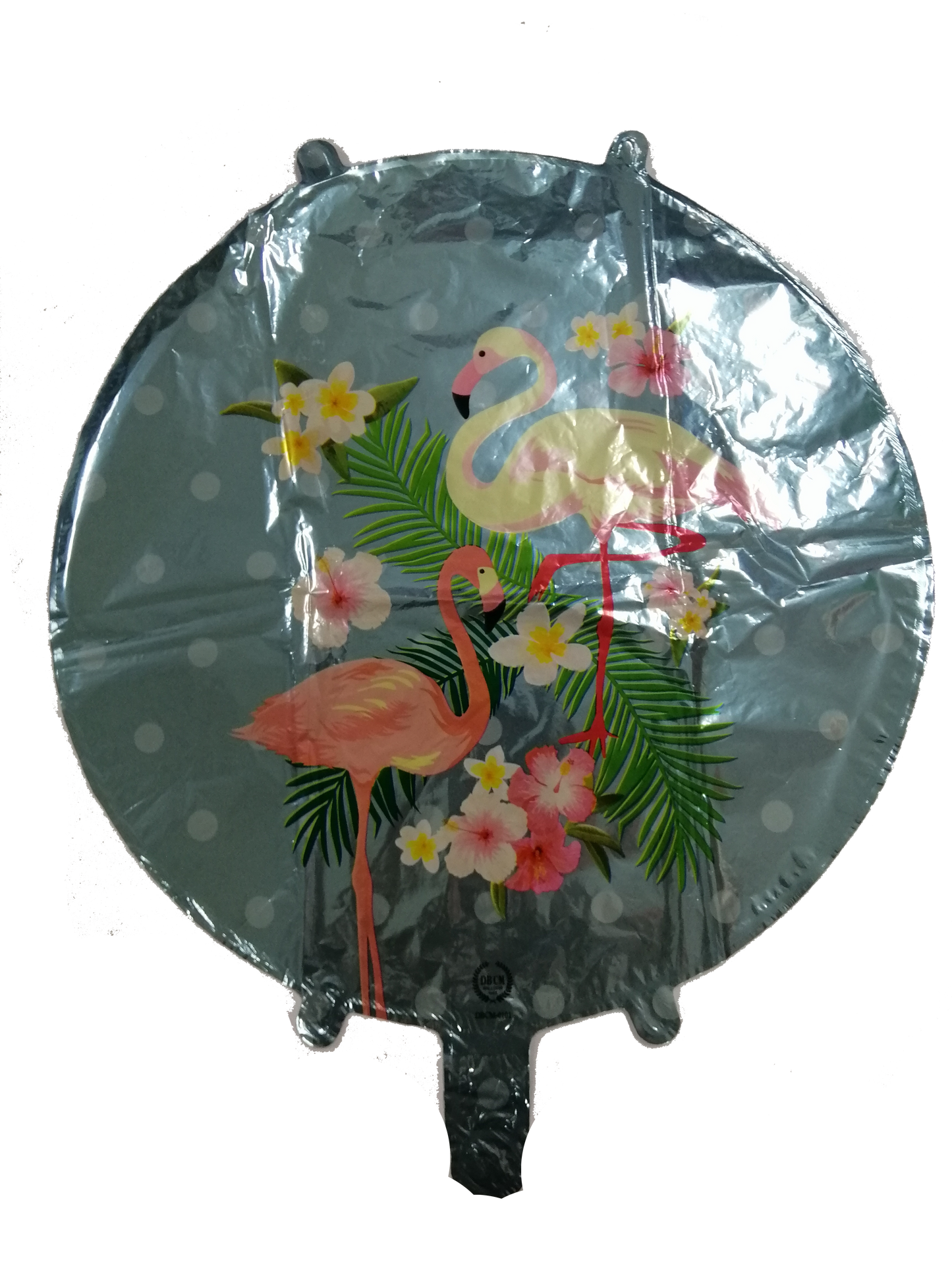 Foil Balloon Round Flamingo