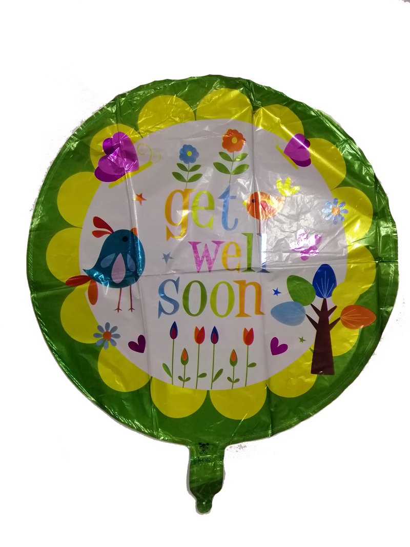 Foil Balloon Round Get Well Soon