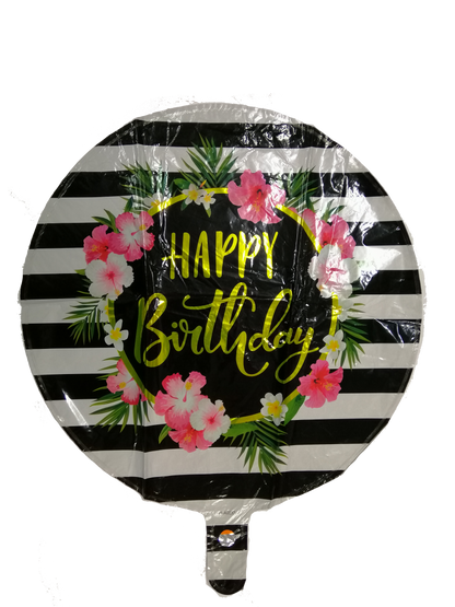 Foil Balloon Round Happy Birthday (Generic)