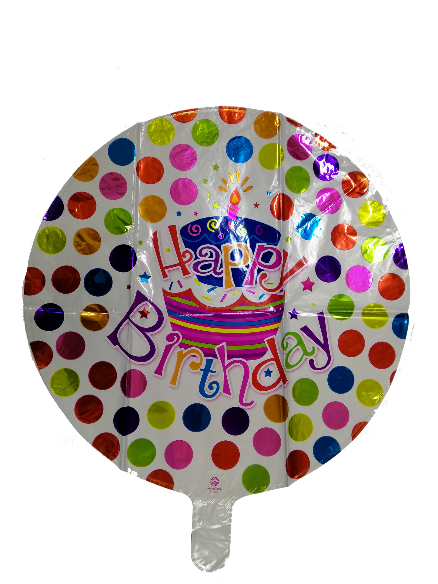 Foil Balloon Round Happy Birthday (Generic)
