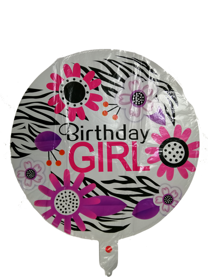 Foil Balloon Round Happy Birthday (Generic)