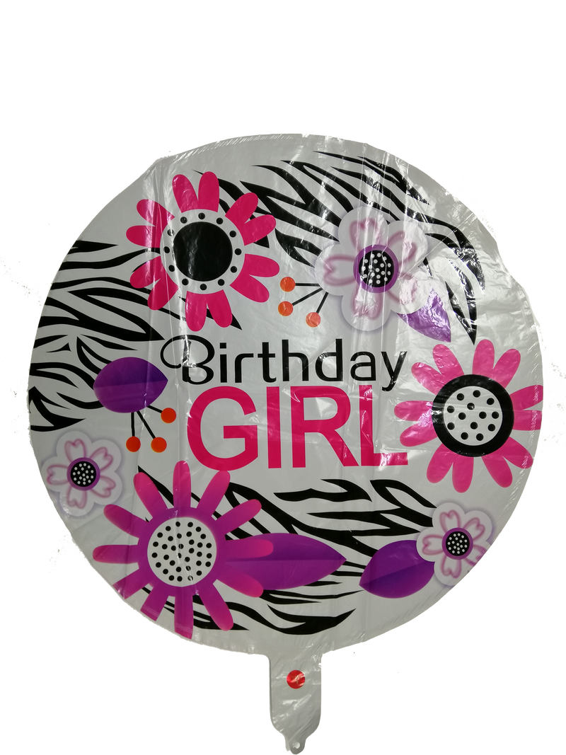 Foil Balloon Round Happy Birthday (Generic)