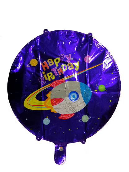 Foil Balloon Round Happy Birthday (Generic)