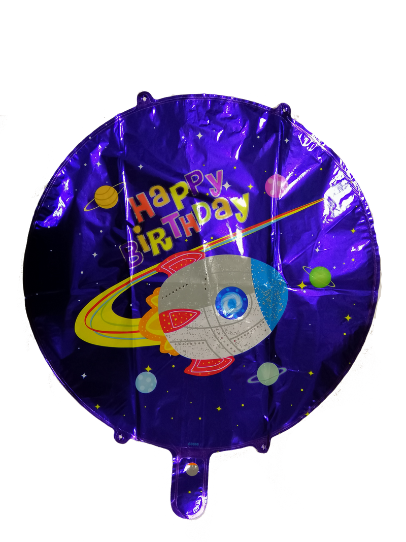 Foil Balloon Round Happy Birthday (Generic)