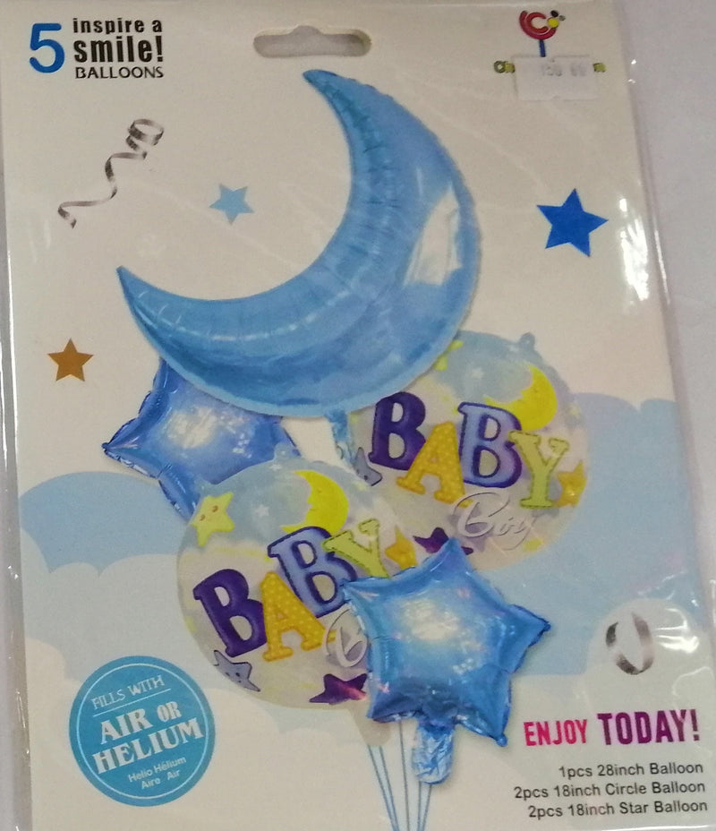 Foil Balloon Set (5in1) Baby Boy