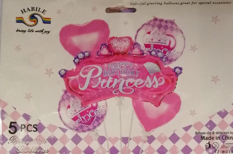 Foil Balloon Set (5in1) Baby Girl