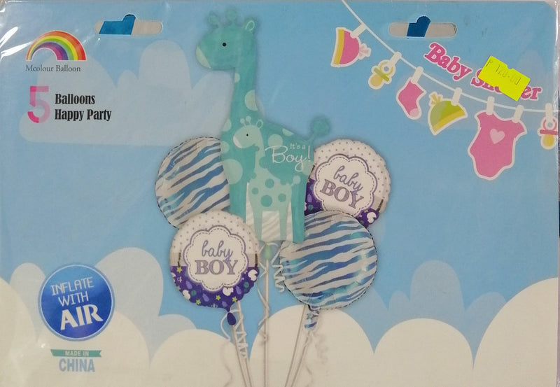 Foil Balloon Set (5in1) Baby Boy