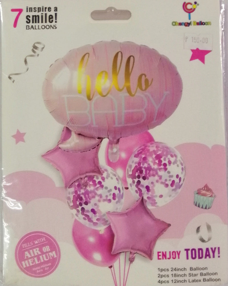 Foil Balloon Set (5in1) Baby Girl