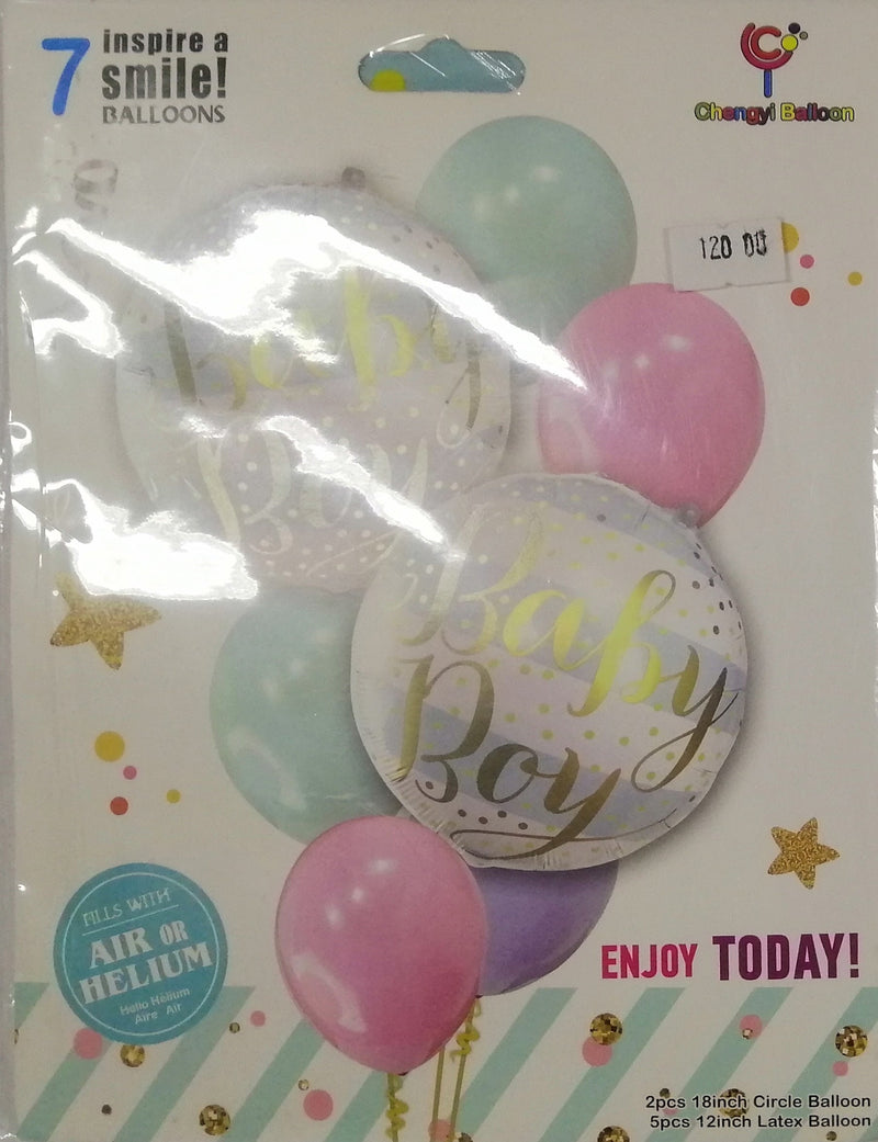 Foil Balloon Set (5in1) Baby Boy