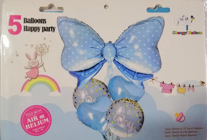 Foil Balloon Set (5in1) Baby Boy