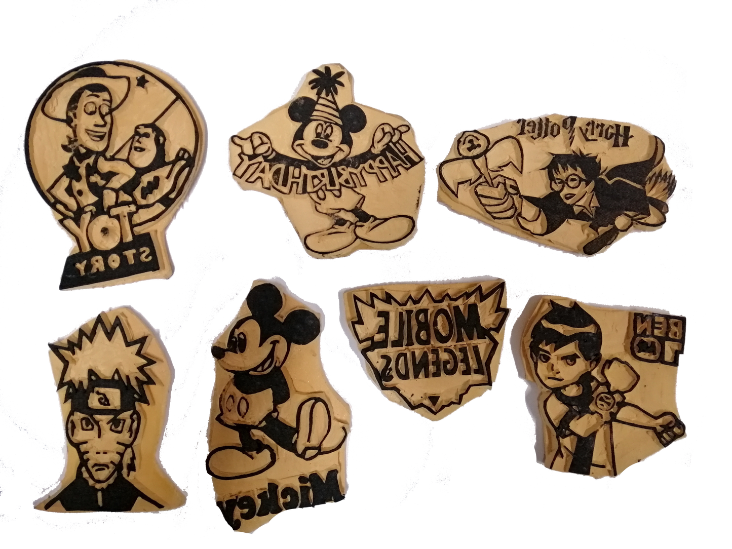 Rubber Stamp for Boys Group 6 (Per Pc)