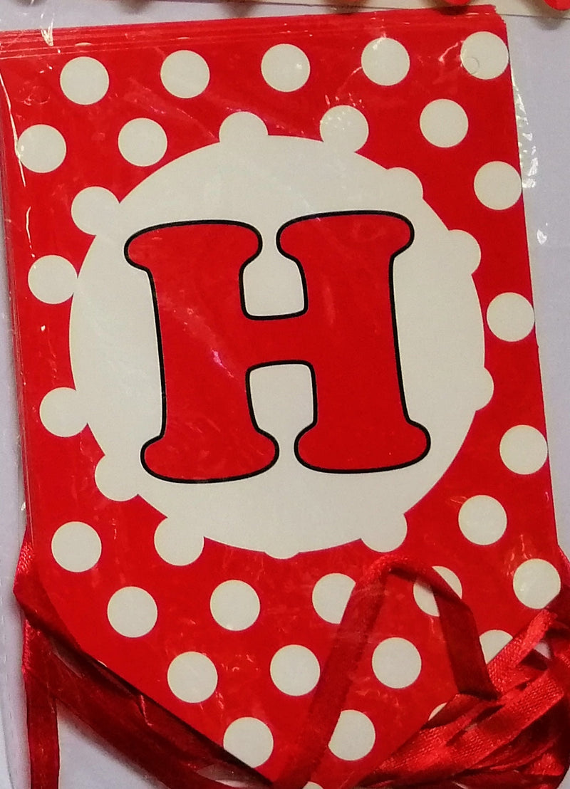 Banner Happy Birthday Polka Dots