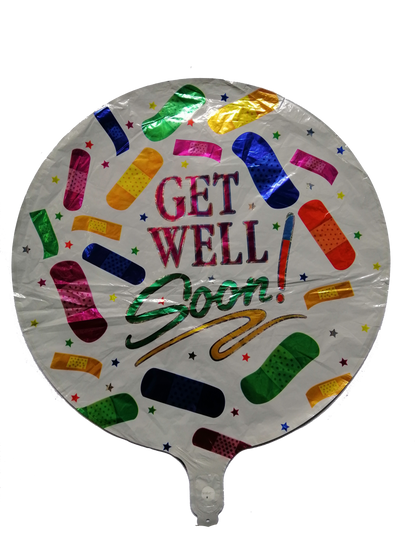 Foil Balloon Round Get Well Soon