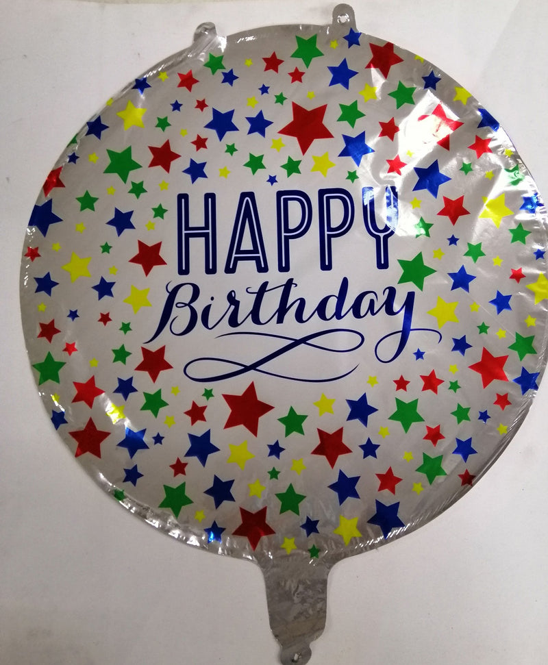 Foil Balloon Round Happy Birthday (Generic)