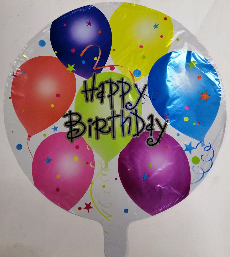 Foil Balloon Round Happy Birthday (Generic)