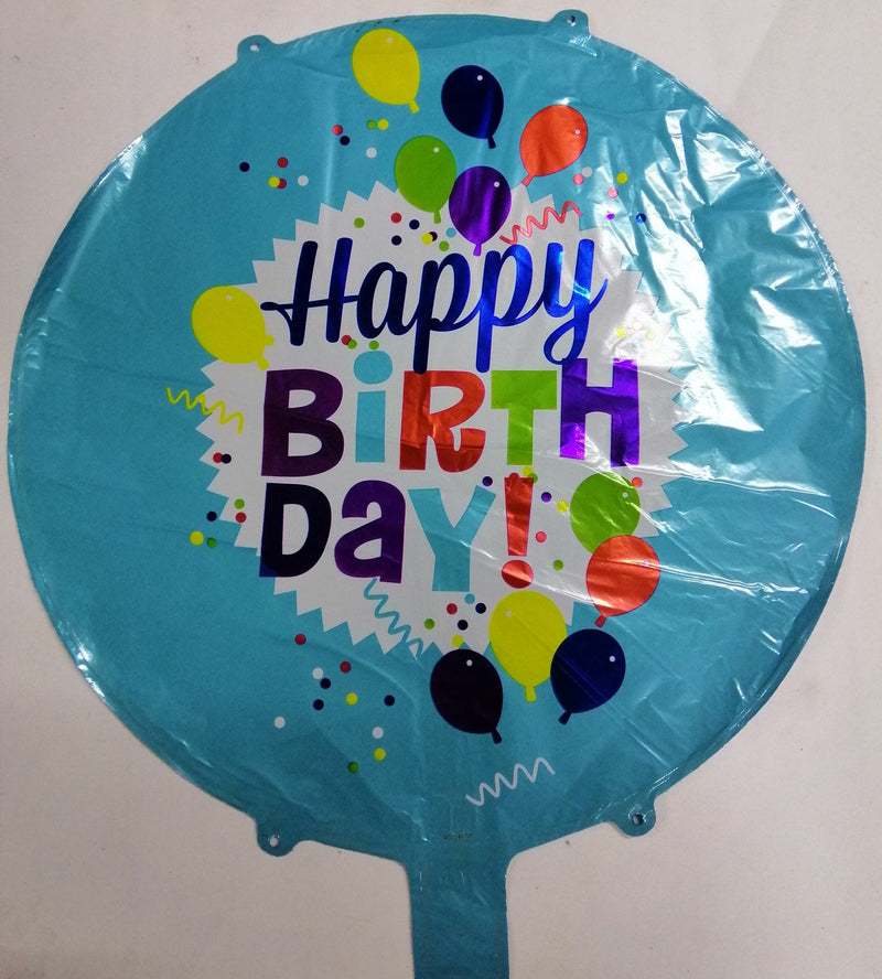 Foil Balloon Round Happy Birthday (Generic)