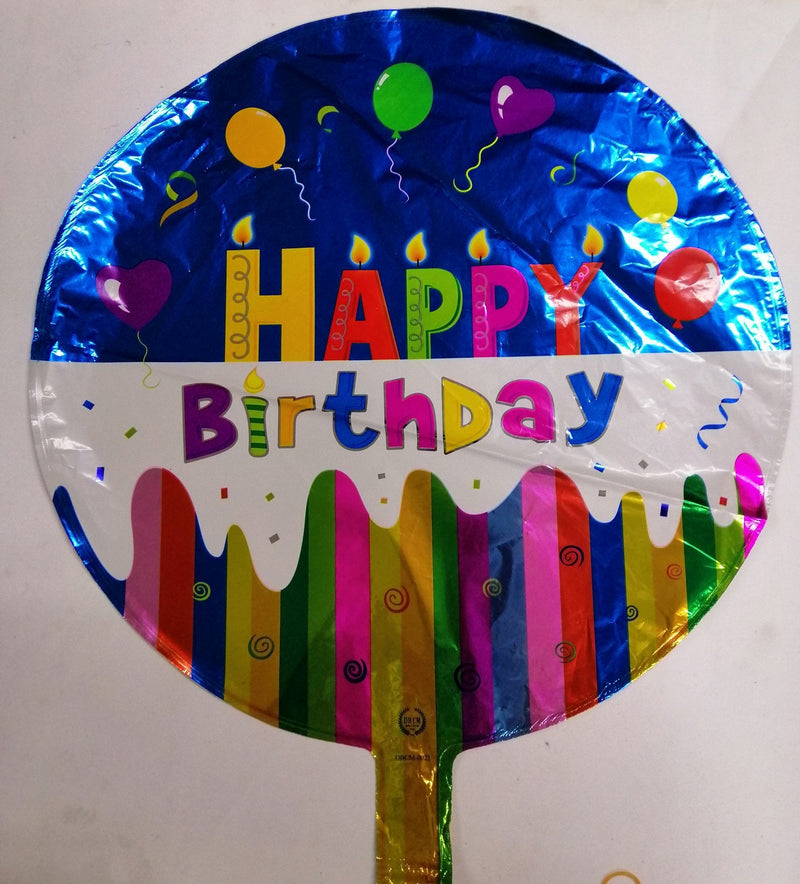 Foil Balloon Round Happy Birthday (Generic)