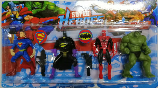 Figure Super Heroes (4in1) Set