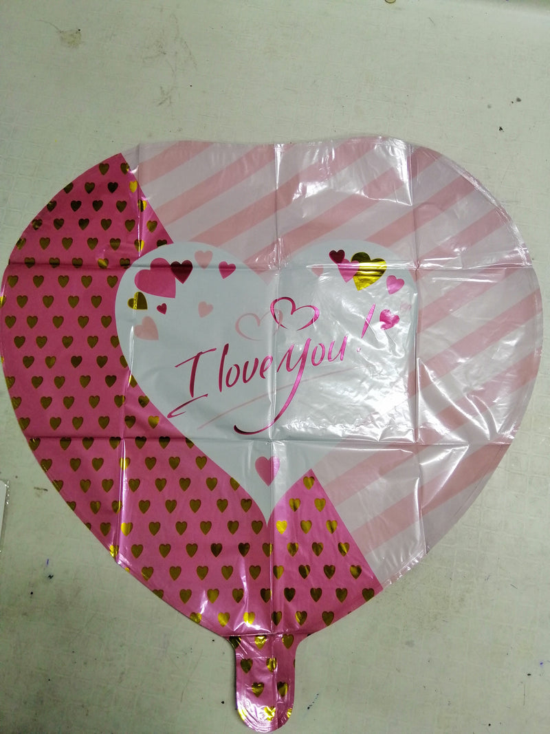 Foil Balloon I Love You Heart Design