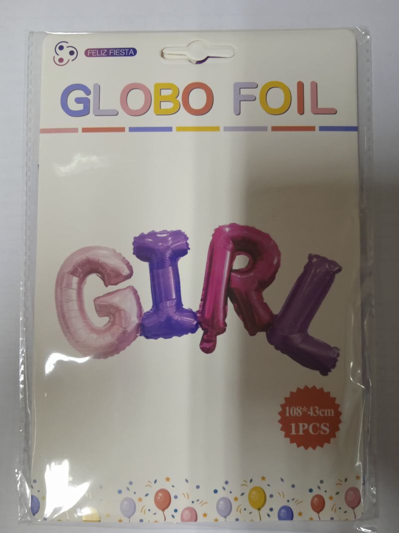 Foil Balloon Set (5in1) Baby Girl