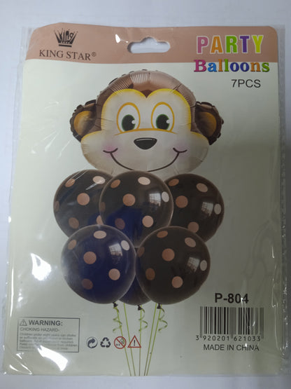 Foil Balloon Set Safari (7in1)