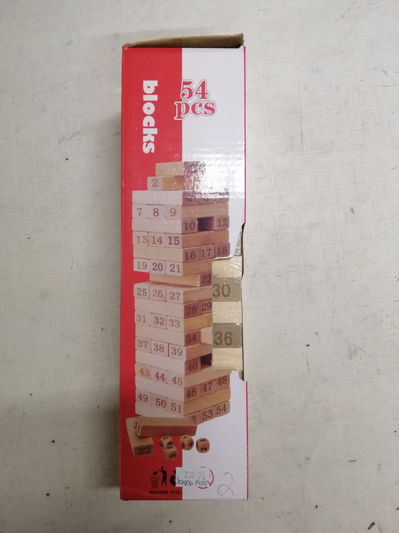 Game Tower Wiss Toy Jenga Plain Wood Big