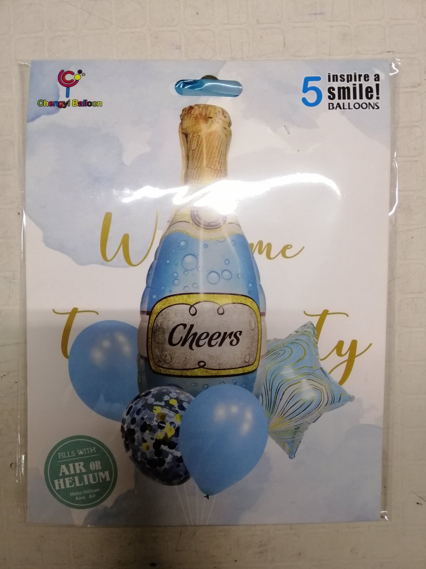 Foil Balloon Champagne Bottle