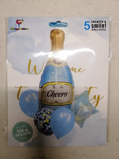 Foil Balloon Champagne Bottle
