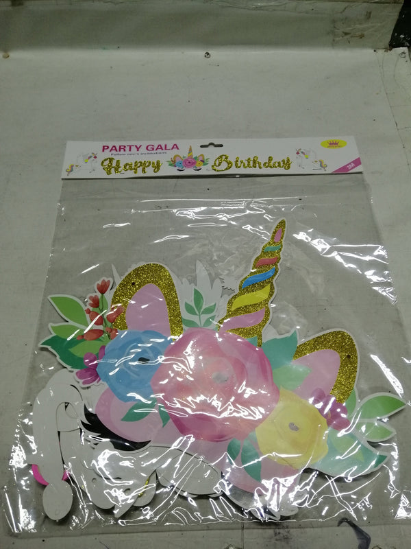 Decor Happy Birthday Unicorn