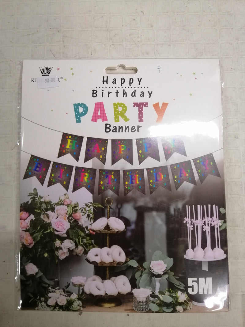 Banner Happy Birthday Party 5M